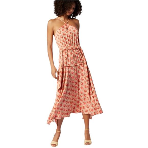 NWOT Joie Sloane Floral Print Midi Halter SunDress - Sz 10 - Picture 1 of 10